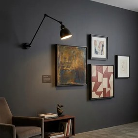 Brilagi - Lampă de perete QUILL 1xE27/40W/230V 83 cm neagră