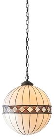 Endon 67045 - Lustră suspendată cu lanț Tiffany FARGO, 1xE27/60W/230V, Ø 40 cm