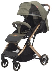 Carucior sport pentru copii, pliere compacta pentru avion cu sistem tip troller CPC-44-verde