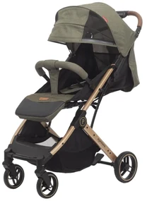 Carucior sport pentru copii, pliere compacta pentru avion cu sistem tip troller CPC-44-verde