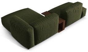 Colțar modular verde (cu colț pe partea dreaptă) Martina – Micadoni Home