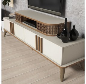 Masă TV/Dulap Lamele 2 (crem) . 1095636