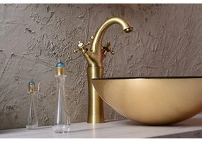 Baterie în culoarea bronzului pentru chiuvetă înaltă Antea – Sapho
