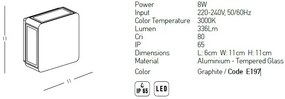 Aplica LED iluminat exterior ambiental IP65 Minimal