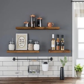 Raft de perete SHELFY, maro