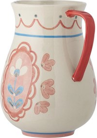 Carafă din ceramică cu motiv floral pictat manual, D17×H24 cm, 3300 ml, „Odina"