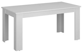 Masa dining extensibila, alba, 160-210x90 cm, ERODIN