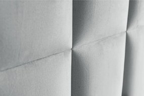 Pat boxspring gri deschis cu spațiu de depozitare 200x200 cm Flip – Ropez