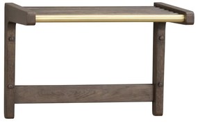 Cuier de perete maro închis din lemn masiv de stejar Inverness - Rowico