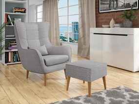 Fotoliu cu suport Flerance (Gri) . 1103798