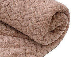 Patura din microplus Culoare roz vintage, DELORA 150x200 cm