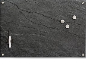 Tabla magnetică cu suprafață de sticlă, cu ștergere uscată acoperită cu sticlă magnetică, produs ușor de instalat, 40x60, ZELLER