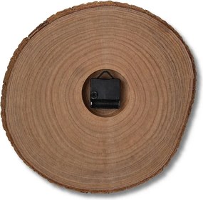 SENTOP | copy of Ceas de perete din lemn brut cu cifre negre și scoarță | KORR