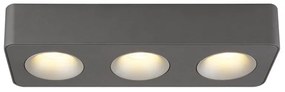Spot LED aplicat aluminiu gri HANGARAU 3