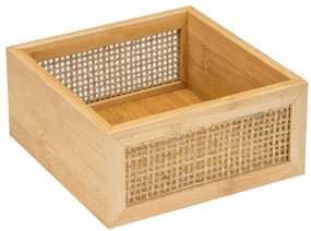 Suport cosmetice ALLEGRE BAMBOO, 15 x 7 x 15 cm, WENKO