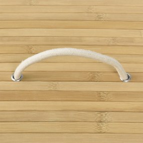 Juskys Cos de rufe din bambus Curly 100 litri, natural