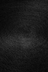 Covor negru reversibil/țesut manual rotund din iută ø 140 cm Braided – Hanse Home