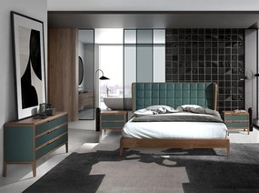 Pat dublu design LUX Dark green 180x200cm