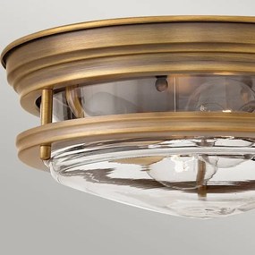 Quintiesse QN-HADRIAN-FS-BR-CLEAR Corp de iluminat exterior HADRIAN 2xE27/40W/230V IP44 bronz