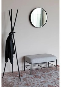 Bancă White Label Milou, gri deschis