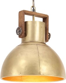 vidaXL Lampă suspendată industrială, 25 W, arămiu, 40 cm, E27, rotund