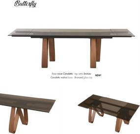 Masa extensibila eleganta design LUX BUTTERFLY 160-240x90cm