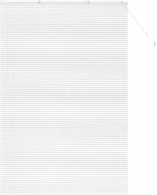 vidaXL Jaluzele venetiene Manual Alb 220 x 145 cm Aluminiu