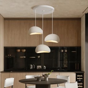 BRILAGI - Lampă suspendată pe cablu WABI SABI 3xE27/60W/230V albă