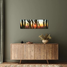 Tablou - Plante (cu ceas) (90x30 cm)