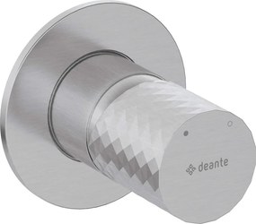 🚿 Baterie pentru duș încastrată SILIA HEXA, fără comutator – Finisaj oțel șlefuit – Cod BHS_F44L