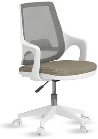 Scaun ergonomic Flex verde kaki pentru camera copii, cu roti si spatar ventilat