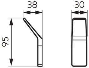 Cuier baie FDesign Piazza, negru mat Negru mat