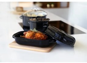 Sfinx Tigaie smaltată cu două compartimente, 25 cm, 25 cm