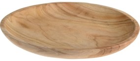 Tavă decorativă din lemn de teak Round, 30 cm,
