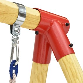 Set de leagane, 230x130x166 cm, lemn de pin