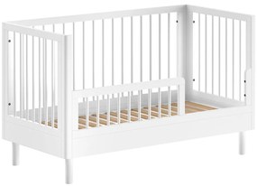 Pătuț alb din lemn de fag 70x140 cm Forrest – Vipack