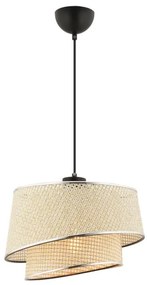 Suspensie pe cablu BARETTE 1xE27/60W/230V crem/crom lucios