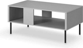 Masuta ASENSIO, gri mat/negru, PAL laminat, 100X60X48 cm