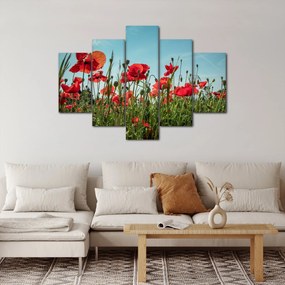 Tablou - Pe câmpul cu maci (150x105 cm)