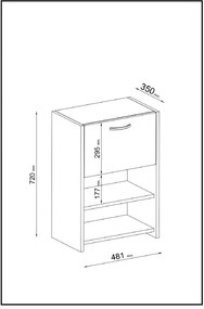 Dulap Kisonu 2 (alb) . 1094238