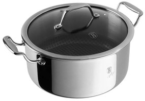 Oală inox antiaderentă 24 cm, 4.5 L Berlinger Haus BH 8509, Eternal Collection, cu strat durabil Eterna, curățare rapidă