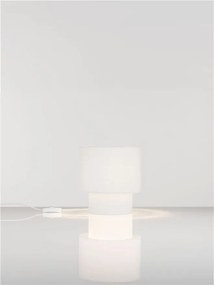 Veioza, Lampa de masa cu abajur alb SYRIN