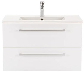 Dulap inferior Vario Clam 80 cu lavoar alb-alb