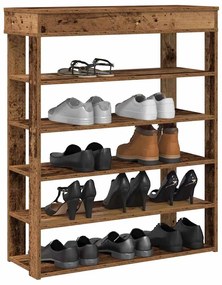 vidaXL Pantofar, Lemn vechi, 80x30x98 cm, lemn compozit