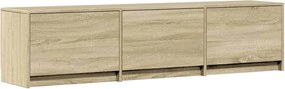vidaXL Cabinet TV cu led Sonoma 165 x 34 x 40 cm Lemn compozit