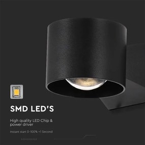 Aplică LED de exterior LED/5W/230V 3000K IP65 negru
