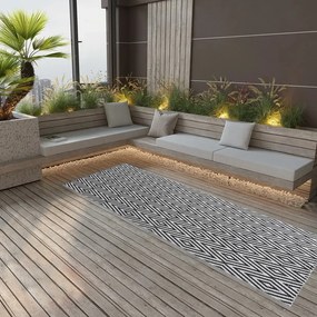 vidaXL Covor de exterior, ARAKIL negru, 80x250 cm