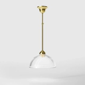 Lustra stil neoclasic din alama si abajur ceramic Elide