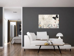 Tablou - Pajiște în beton (90x60 cm)