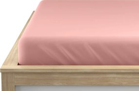 Cearsaf Jersey roz deschis 200 x 220 cm